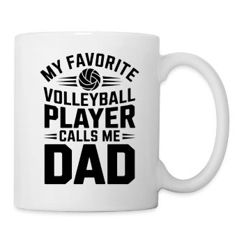 Volleyball Spruch Lustiges Volleyball Geschenk - Tasse - Weiß - Rechts