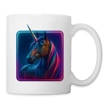 Unicorn - Akhal Teke Horse - Rainbow Mane - Mug - white - Right