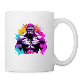 Gorille Bodybuilding Beast - Mug blanc - blanc - Droite