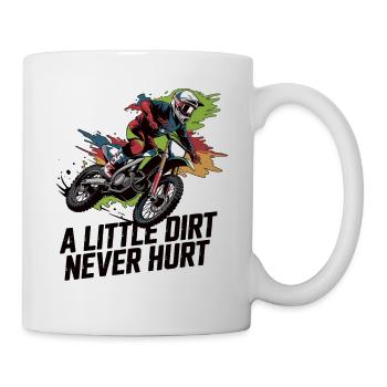 Motocross – Dreck ist geil! - Tasse - Weiß - Rechts