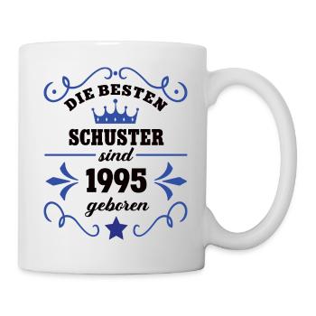 1995 Schuster Geburtstag Kollege Jahrgang 1995 - Tasse - Weiß - Rechts