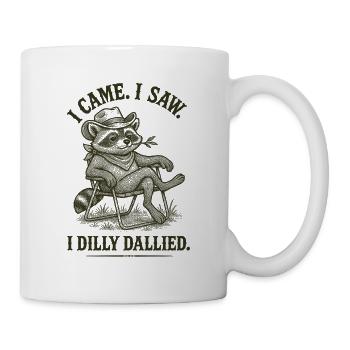 Funny raccoon - Mug - white - Right
