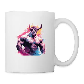 Musculation des muscles du taureau - Mug blanc - blanc - Droite