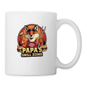 Grill fox for dad's barbecue zone - Mug - white - Right