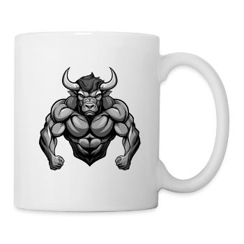 Muscles du Taureau Taureau - Mug blanc - blanc - Droite
