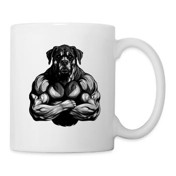 Gymnase d’entraînement des muscles du chien - Mug blanc - blanc - Droite