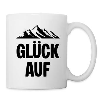 Glueck auf Berg Erzgebirge - Tasse - Weiß - Rechts