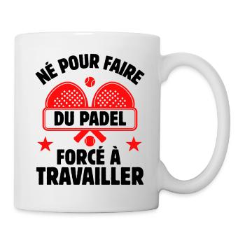 amateur de padel cadeau padel joueur de padel - Mug blanc - blanc - Droite
