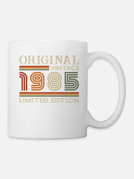 1985 Vintage Retro Geburtstagsgeschenk - Tasse - Weiß