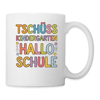 Au revoir, maternelle, bonjour, inscription à l’école - Mug blanc - blanc - Droite