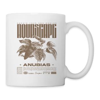 Aquascaping Anubias Aquatic Plant Fischhalter - Tasse - Weiß - Rechts