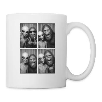 Bigfoot, Alien, Photo, Photo Booth, Alien - Mug - white - Right