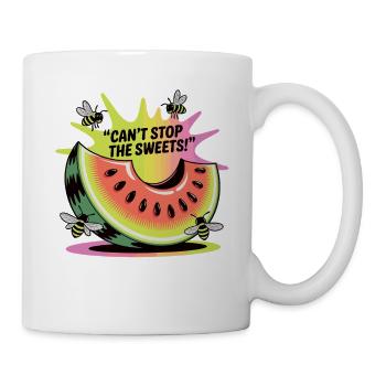 Watermelon & Bees – Desire for Sweets - Mug - white - Right