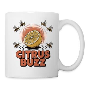 Citrus Buzz – Zitrus & Bienen - Tasse - Weiß - Rechts