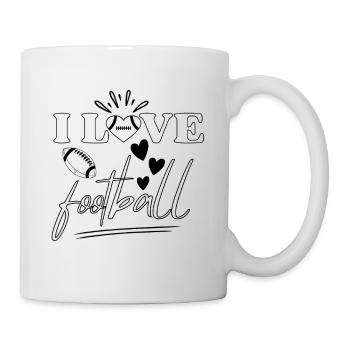Football américain Heart Football Club - Mug blanc - blanc - Droite