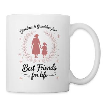 Oma und Enkelin Großmutter Liebe - Tasse - Weiß - Rechts