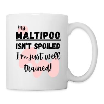 Citation amusante de Maltipoo – Je suis juste bien formé - Mug blanc - blanc - Droite
