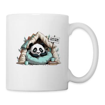 Panda in Reading Cave – Do Not Disturb! - Mug - white - Right