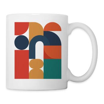 Retro Graphic Design - Abstract Geometry - Mug - white - Right