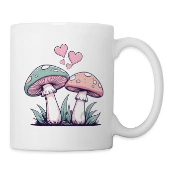 Mushrooms - Couple Hearts - Mug - white - Right