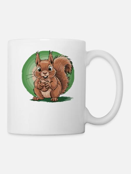 ADHS? Oh schau, ein Eichhörnchen! - Tasse - Weiß