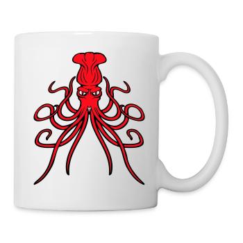 Pieuvre, pieuvre, pieuvre, céphalopode, mauvais œil - Mug blanc - blanc - Droite