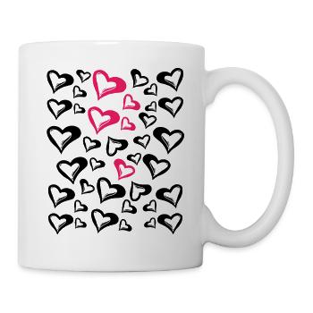 Hearts - Mug - white - Right