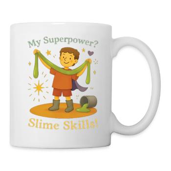 My Superpower Slime Skills Kindergarten Kids - Mug - white - Right