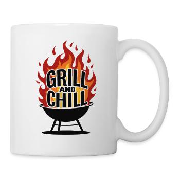 Grillen & Chillen Grill-Logo Grill and Chill - Mug - white - Right