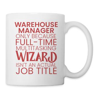 Warehouse Manager multitasking Wizard - Mug - white - Right