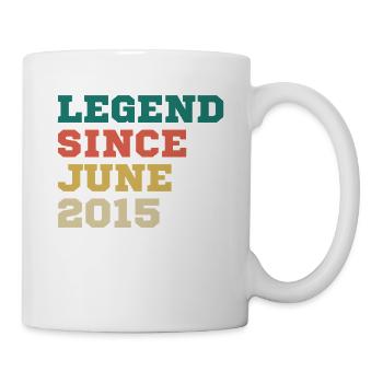Légende depuis juin 2015 Cadeau d’anniversaire - Mug blanc - blanc - Droite