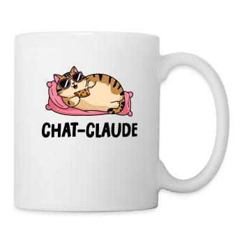 chat-claude - Mug blanc - blanc - Droite
