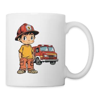 Children's Fire Brigade - Mug - white - Right