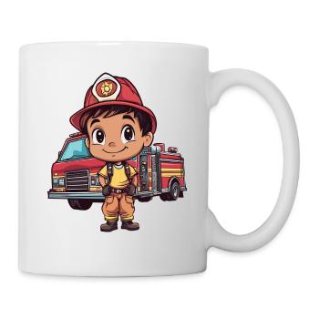 Pompiers pour enfants - Mug blanc - blanc - Droite