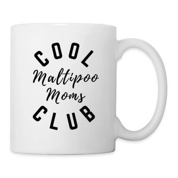 Maltipoo Moms Club – Design de maman chien mignon et cool - Mug blanc - blanc - Droite