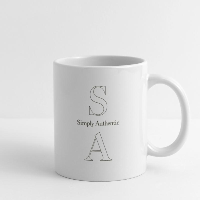 Affirmation simplement authentique Mug blanc