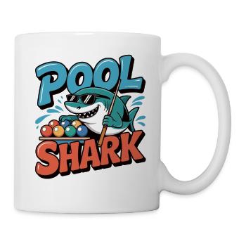 Billiards - Pool shark at the pool table - Mug - white - Right