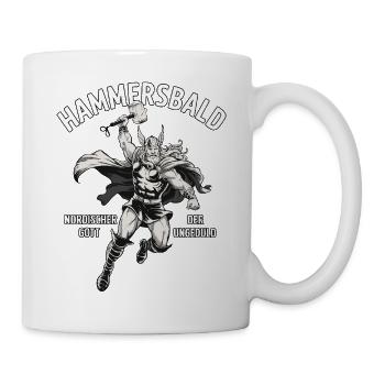 Hammersbald – Nordischer Gott der Ungeduld - Tasse - Weiß - Rechts