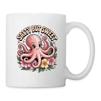 Conception mignonne de pieuvre - Mug blanc - blanc - Droite