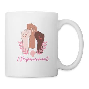 Empowerment - Feminism Girl Power Fists - Mug - white - Right