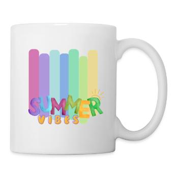 Summer Vibes Only | Tropical Beach T-Shirt - Mug blanc - blanc - Droite