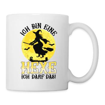 Ich Bin Eine Hexe Ich Darf Das - Tasse - Weiß - Rechts