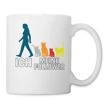 Moi et mes abonnés – Cat Humor Design - Mug blanc - blanc - Droite