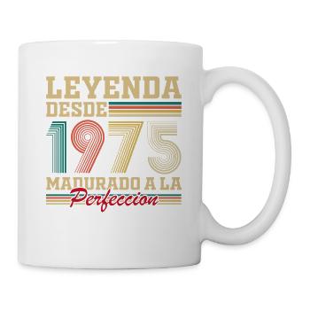50 Jahre 1975 Vintage Geburtstagsgeschenk - Tasse - Weiß - Rechts