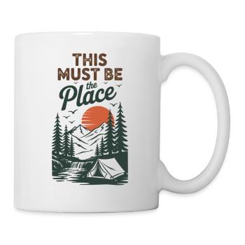 Camping Nature Chemise Rétro - Mug blanc - blanc - Droite