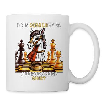 JEU D’ÉCHECS PORTE-BONHEUR CHEMISE - Mug blanc - blanc - Droite