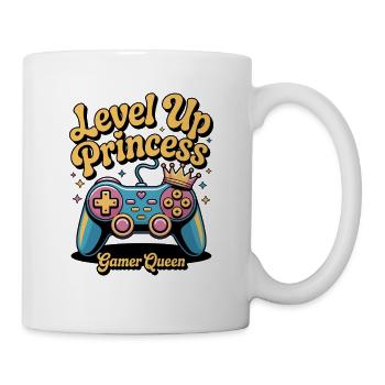 level Up Princess Queen - Tasse - Weiß - Rechts