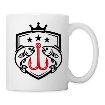 Fish Hook Fish Icon - Mug - white - Right