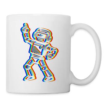 Bot Glitch – Ton Rythme! - Mug blanc - blanc - Droite