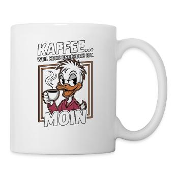 Kaffee Ente Moin - Tasse - Weiß - Rechts
